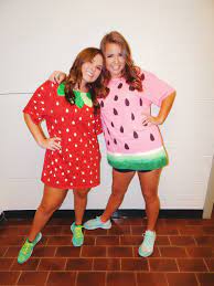 Diy Strawberry And Watermelon Halloween Costumes Kostume Selber Machen Halloween Kostume Fur Madchen Halloween Kostume Selbstgemacht