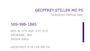 Find 3 listings related to stiller aesthetics in spokane on yp.com. 1225691090 Npi Number Geoffrey Stiller Md Ps Spokane Wa Npi Registry Medical Coding Library Www Hipaaspace Com C 2022