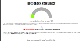The Bottleneck Calculator General Discussion Neowin