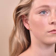 Ava Gold Filled Snake Stud Earrings