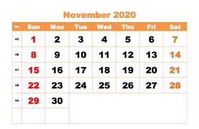 Pin On November Calendars