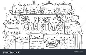 Jpg source use the download button to find out the full image of christmas cat coloring pages printable, and download it in your computer. Coloring Pages For Kids Christmas Cats Drawing With Crayons