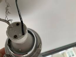 I thought that it was odd this housing was loose in the box. Led Pot Light Wire Damaged At Rough In By Drywall Cutout Tool How To Repair Home Improvement Stack Exchange