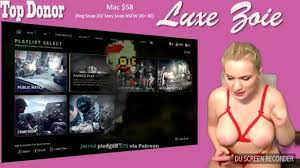 Zoie Burgher playing COD naked