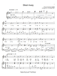 Steal Away Steal Away To Jesus Piano Sheet Music By Traditional Spiritual Piano Voice