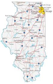 Joe biden won in illinois. Map Of Illinois Cities And Roads Gis Geography