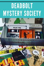 The Deadbolt Mystery Society Monthly Box Mystery Society Mystery Society