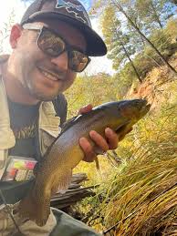 Gila trout caught at Goldwater Lake in Prescott