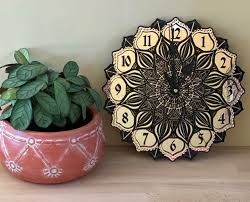Free Free Layered Mandala Clock SVG PNG EPS DXF File