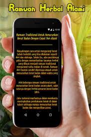 Jangan pikir dengan tidak sarapan, berat badan akan turun dengan cepat. Ramuan Tradisional Untuk Menurunkan Berat Badan For Android Apk Download