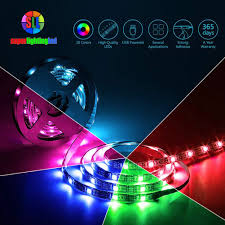 Led Wi Fi Alexa Tv Backlight Kit 5vdc 6 56 Ft Multi Color Rgb Flexible Led Strip Lights Usb Wi Fi Remote Controller For Tv Pc Lcd Desktop Monitors Background Lighting