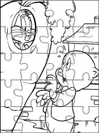 The best puzzles of looney tunes jigsaws. Bugs Bunny 13 Jigsaw Stampa E Colora Il Puzzle Attivita Per Bambini Attivita Per Bambini Bugs Bunny Puzzle
