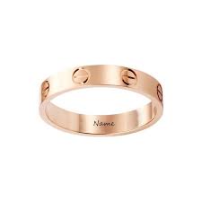 Engrave Name Ring Custom Name Titanium Steel Gold Plated Etsy In 2020 Cartier Love Ring Cartier Love Wedding Band Cartier Wedding Rings