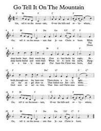 Free Sheet Music Free Lead Sheet Go Tell It On The Mountain African American Spiritual Lead Sheet Free Printable Sheet Music Printable Sheet Music