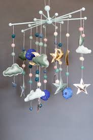 Das mobile kann mit der nähmaschine oder mit hand genäht werden. Diy Baby Mobile Mit Mond Sternen Und Wolken Mit Vorlage Kathastrophal