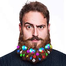 Christmas Light Up Beard Ornaments Beard Ornaments Beard Tips Beard Baubles