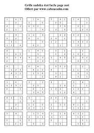 Jeux A Imprimer Gratuit Grilles De Sudoku Enfant Facile Grille 4x4 Niveau Facile Page 6 Sudoku Enfant Sudoku Jeux A Imprimer