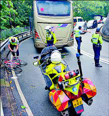 The man, 54, was cycling downhill on 77 peak road with a friend when he was hit by a cargo van coming from the opposite lane this morning at around 9am. Last Ride For Construction Worker As Bike Outing Turns Deadly The Standard