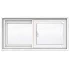 31 5/8-inch x 15 1/8-inch 1700 Series Sliding Vinyl Clad Window with 4 9/16-inch Frame Jeld-Wen