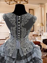 Black And Silver Gown For Debut Black And Grey Silver Ball Gown With Lace Applique And Crystal Beadwork Php3 000 Rental Www Gownforent Com Debut Flores De Mayo Ball Gowns Pageant Fashion
