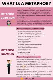 Definition and examples of metaphors in english. Metaphor Definition And Examples Of Metaphor In Spoken Language Literature 7esl