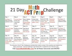 21 Day Math Act Prep Challenge Distance Learning In 2020 Act Prep Act Math Basic Math Skills