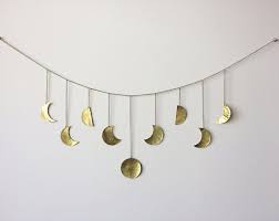 Wall Hanging Boho Rooms Home Decor Gold Moons Crescent Moons Moon Banner In 2020 Moon Decor Moon Wall Art Etsy Wall Art