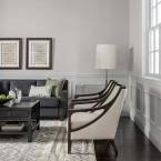 It's not just for men! Ppg Timeless 1 Gal Ppg1005 3 Gray Shadows Satin Interior One Coat Paint With Primer Ppg1005 3t 01sa The Home Depot