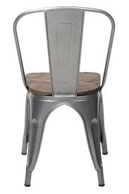 Metal Stackable Dining Chair With Wood Seat Indoor Outdoor Chair Set Of 2 Black Check Out The Im Indoor Outdoor Chair Dining Chairs Stackable Dining Chairs