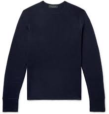 Rag Bone Gregory Slim Fit Merino Wool Blend Sweater Midnight Blue Rag And Bone