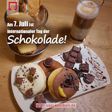 Am 7 7 Ist Internationaler Tag Der Schokolade Die Schmeckt Ubrigens Am Besten In Einer Kuche Von Saar Kuchen Tag Der Schokolade Lebensmittel Essen Lecker