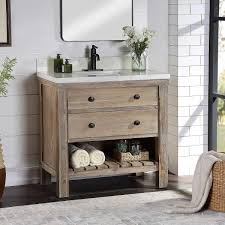 Elbe Rustic 36 Single Sink Vanity By Northridge Home Single Sink Vanity Bathroom Vanity Bathroom Design