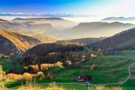 swiss alps seen from jura mountains near vogelberg so switzerland jura mountains mountains swiss alps