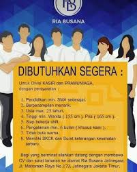 085780086505 pin bb cek terus toko ria busana jakarta untuk update produk hingga kode voucher dari toko ria busana jakarta terbaru secara online di tokopedia! Lowongan Kerja Cleaning Service Jakarta Timur