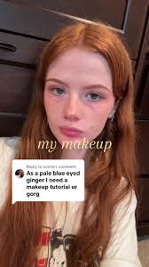 Ginger with Light Blue Eyes