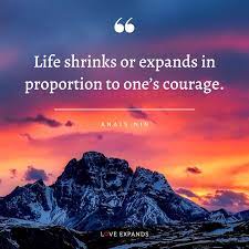 Life Shrinks Or Expands Love Expands