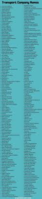 Transport Company Names 400 Trucking Business Names In 2020 Trucking Business Company Names Transport Companies