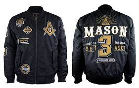 I Really Like All Of The Badges On This Jacket My Brother Loves Jackets But He Doesn T Have A Jacket Like This I Think Masonic Apparel Jackets Bomber Jacket