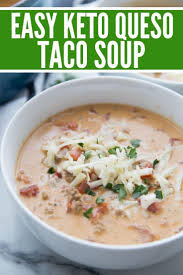 Queso Keto Taco Soup Recipe Quick Easy Recipe Low Carb Soup Recipes Recipes Soup Recipes