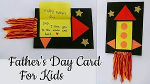 You can choose from options like photo layouts, rib maybe you'll add a gift or a promise to detail his car, but that won't matter to dad as much as getting a card you took the time to make just for him. Father S Day Card Father S Day Rocket Card Father S Day Card Ideas For Kids Youtube