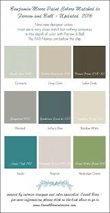 Nine New Farrow Ball Colors 2016 Matched To Benjamin Moore Benjamin Moore Colors Farrow And Ball Paint Matching Paint Colors