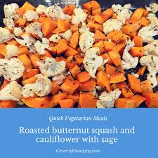 Roasted Cauliflower And Butternut Squash Recipe Cleverly Changing