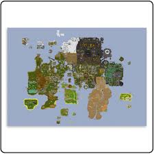 Runescape World Map Poster Runescape World Map Poster