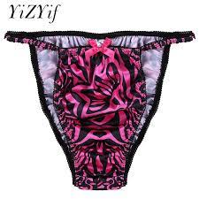 A great gift must for yourself or your lover Yizyif Sexy Mens Underwear Briefs Sissy Lingerie Gay Men Underwear Floral Print Lace Low Rise High Cut Bikini Briefs Panties Briefs Aliexpress