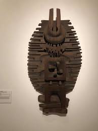 In The Australian Gallery At The National Gallery In Canberra The Carving The Sorcerer By Vincas Jomantas Is Currently O Abstract Sculpture Sculpture Carving