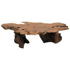 The bases are beautifully created with driftwood branches, or to add a modern touch, wrought iron legs. California Redwood Slab Coffee Table 1stdibs Com Coffee Table Garden Coffee Table Redwood Slabs