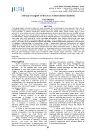 Pdf masalah kesehatan masyarakat pesisir 1 wsbm f k m. Pdf Analysis Of English For Business Administration Students