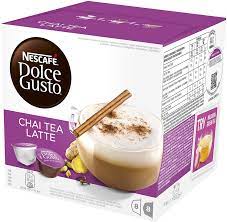 If you're after something exotic to brighten your day, try chai tea latte pods. Nescafe Dolce Gusto Chai Tea Latte Coffee Pods Pack Of 3 Total 48 Capsules Amazon Co Uk Grocery