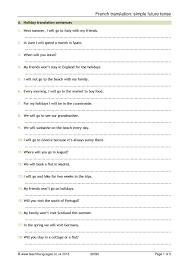 French Translation Future Tense