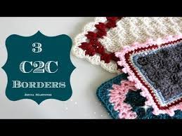 Quot Adding Border To Your C2c Afghan Quot Corner To Corner Youtube Crochet Edging Patterns C2c Border Crochet Edging